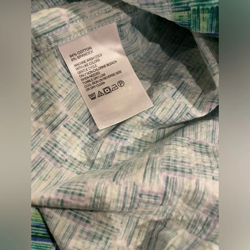 Tommy Bahama Men’s Nova Wave Camp Shirt,short sleeve,button down,XXL, blue/green - Picture 4 of 4